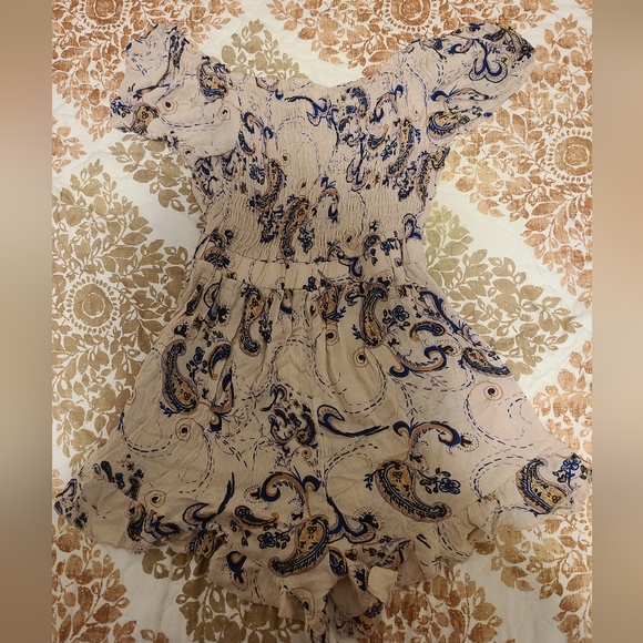 Bohemian Romper with Intricate Designs (Never Worn with Attached Tag) - Picture 2 of 4